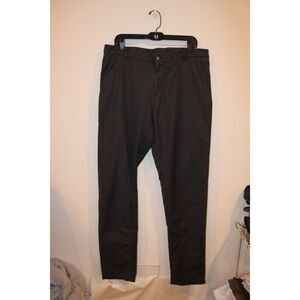 Lululemon mens trouser athletic pants charcoal gray red accent size 36 tall